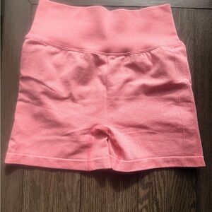 Amazon Pink High-Rise Bike Shorts